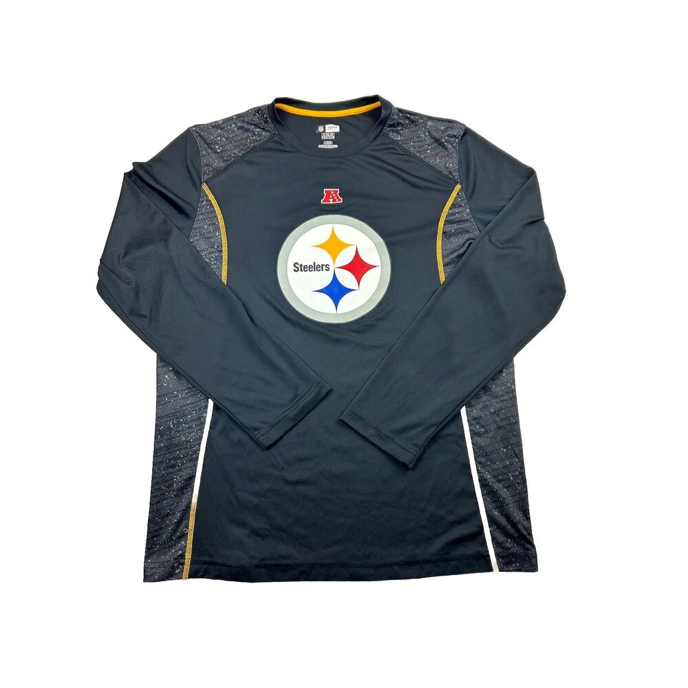 Pittsburgh Steelers NFL AFC Performance Long Sleeve Shirt Mens L TX3 Cool